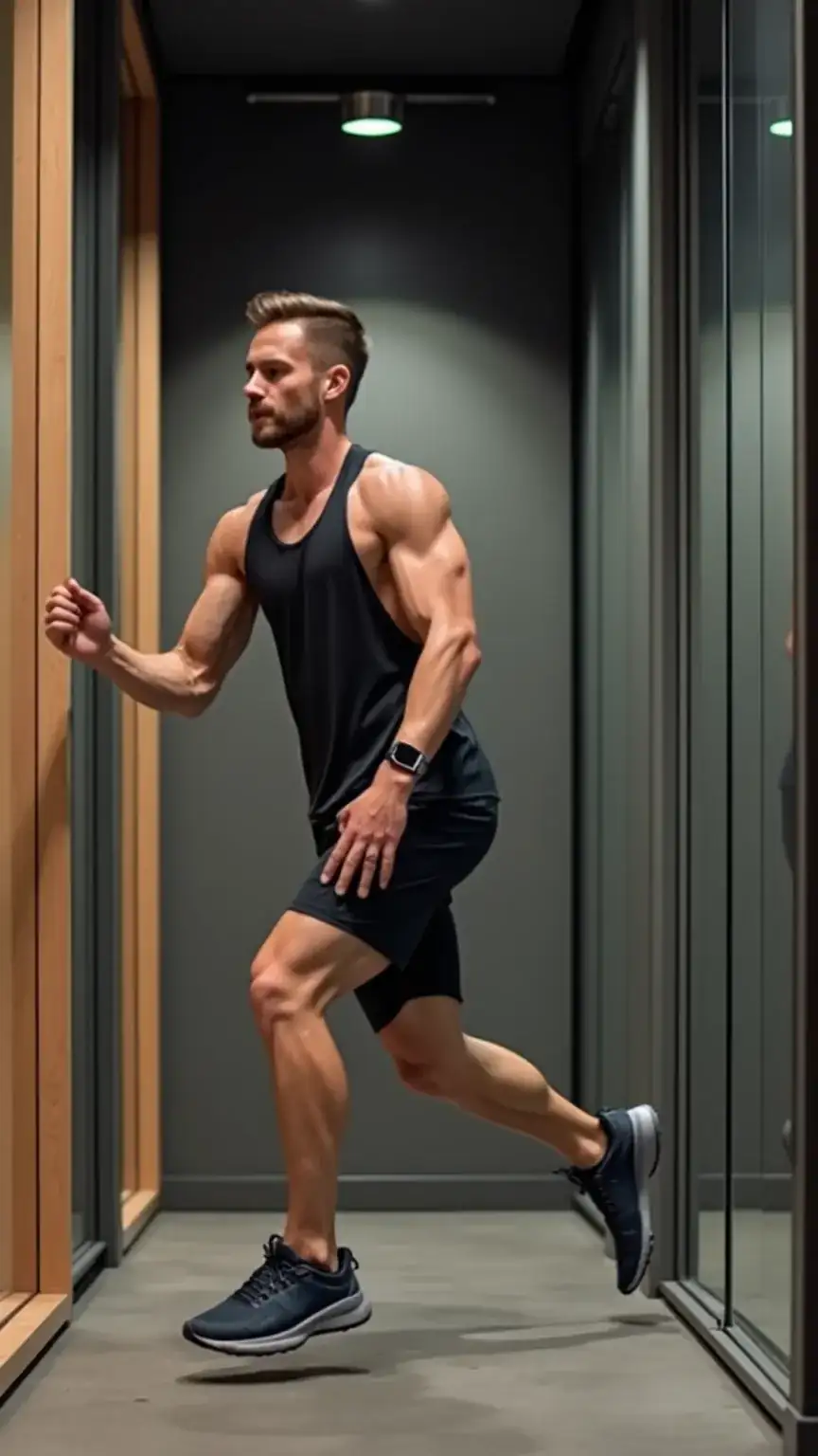 7-minute workout for men, quick fitness routines, time-saving exercises, efficient workouts, busy professional fitness.