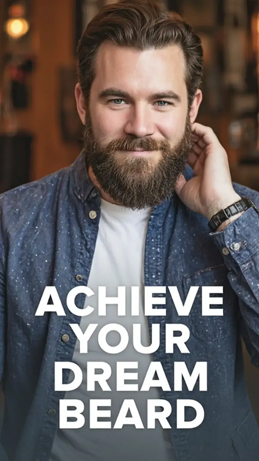 Man proudly displaying his healthy, well-groomed beard after using the best beard care products for ultimate style and confidence.