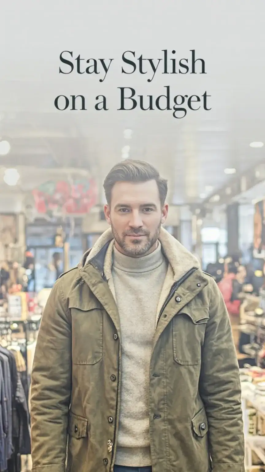 Affordable winter outfits for men, budget-friendly stylish winter clothing, men's fashion on a budget, warm winter clothes.