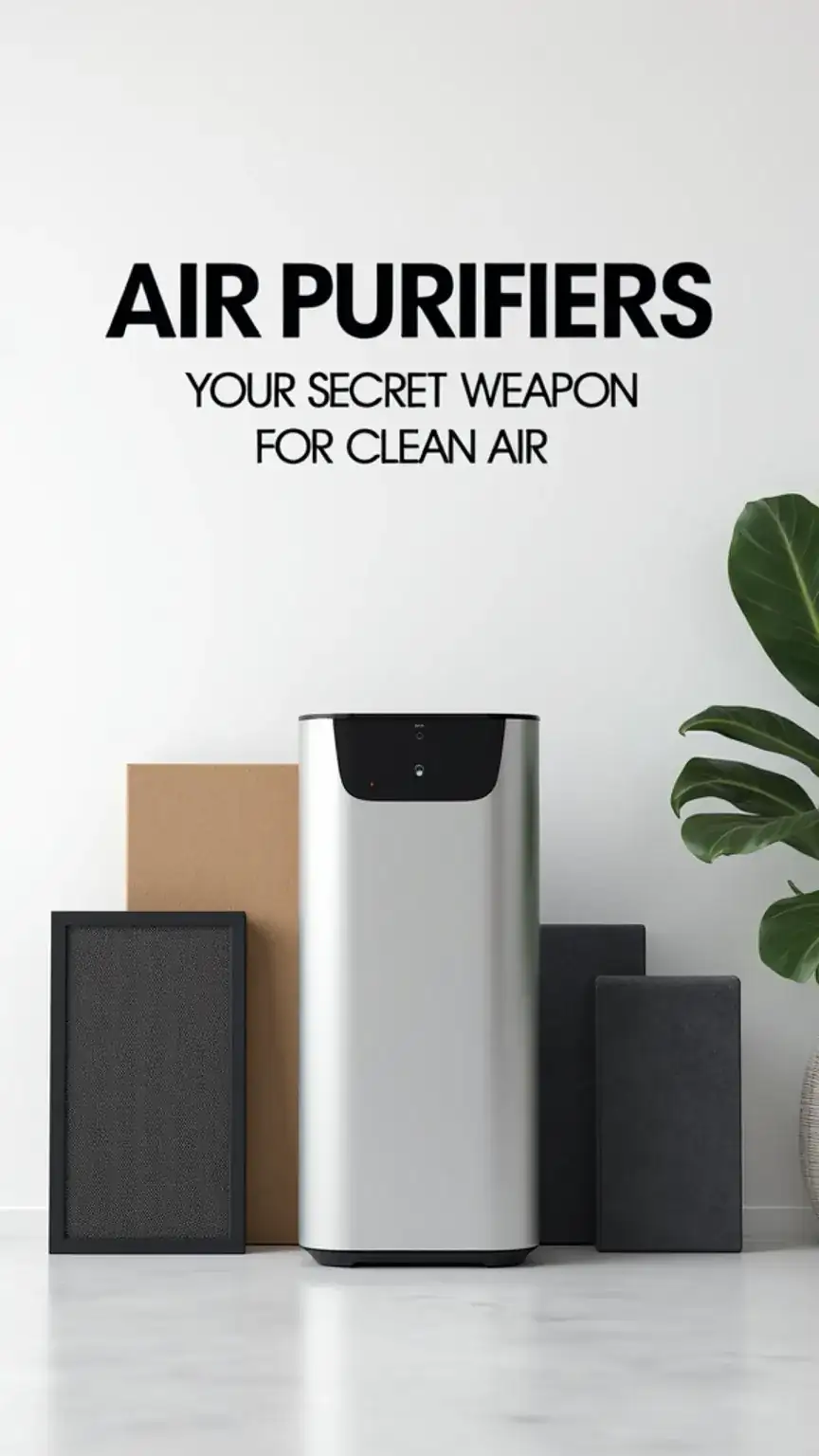 Choosing the right air purifier, HEPA filter, activated carbon filter, smart air purifier benefits, improving home air quality with technology.