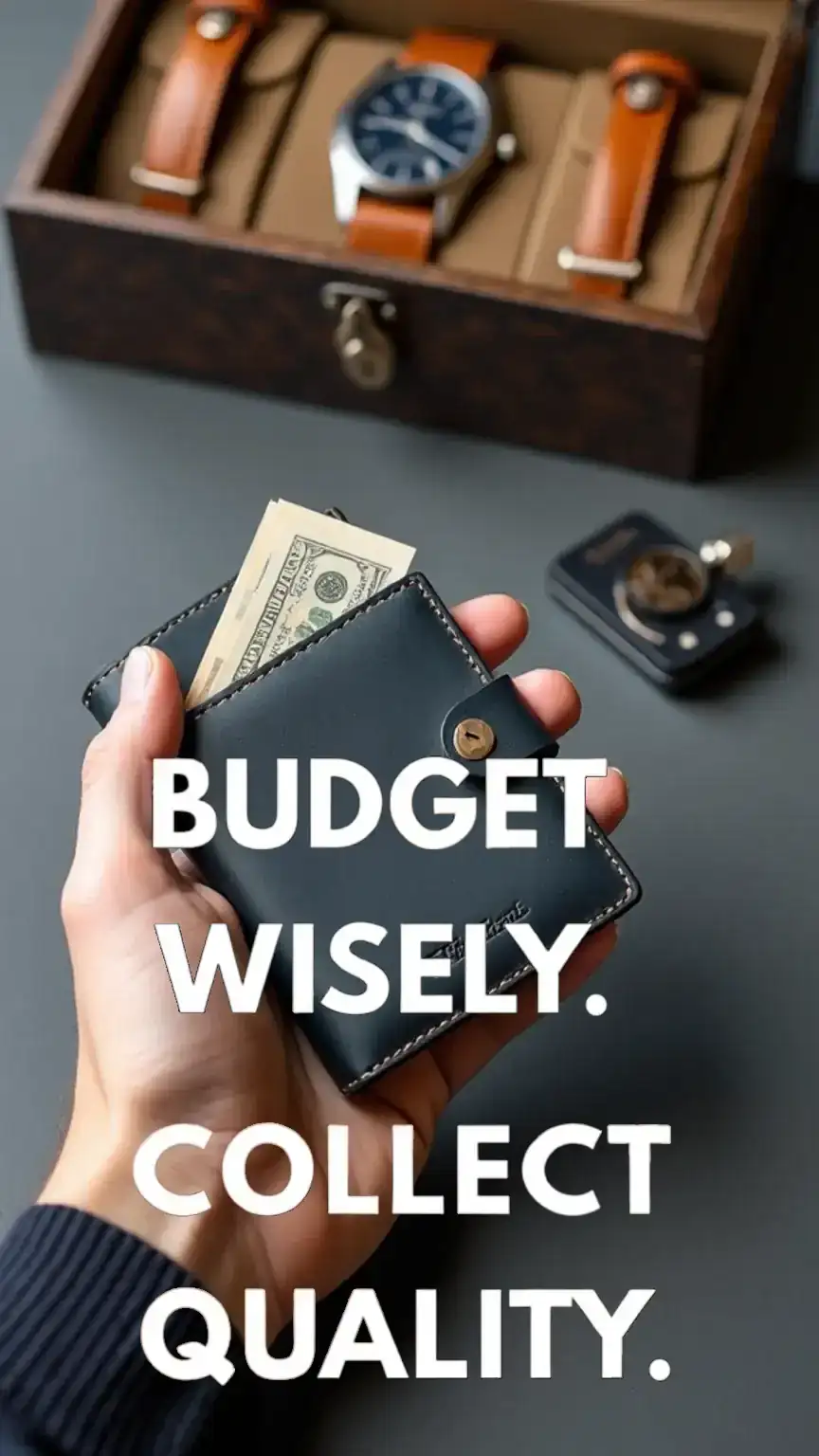 Setting a budget for watch collecting, with focus on quality over quantity. Advice for beginner watch collector on financial planning.