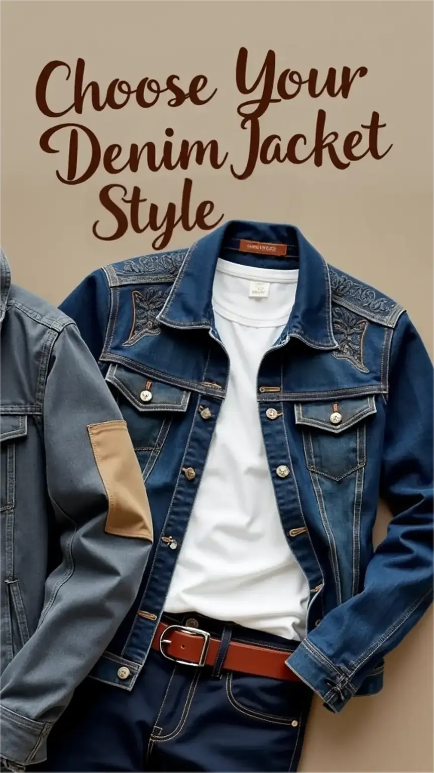 Diverse styles of men's denim jackets, from classic to modern. Learn to choose the best denim jacket style for your personal look and budget.