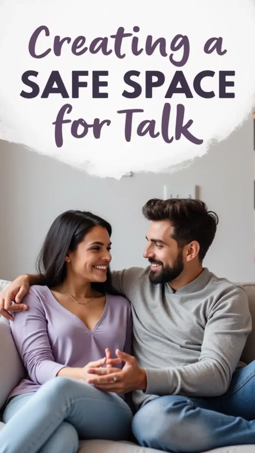 Couple in conversation, promoting open communication. Relationship advice for women on encouraging men to talk more.