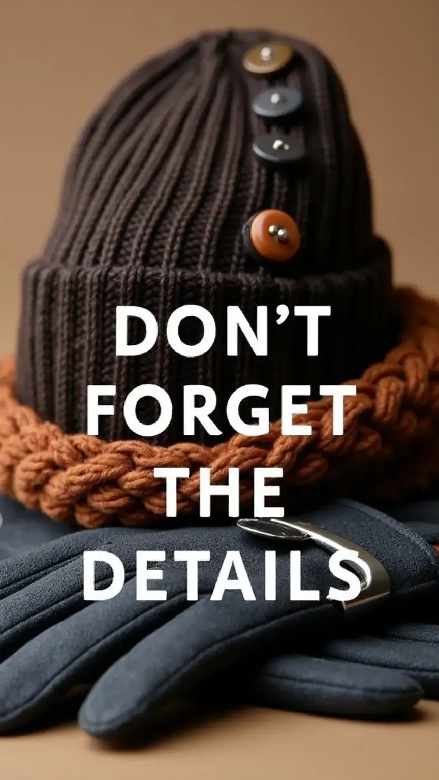 Men's fall accessories, beanie, gloves, scarf, stylish autumn details, fall wardrobe essentials, functional fashion.