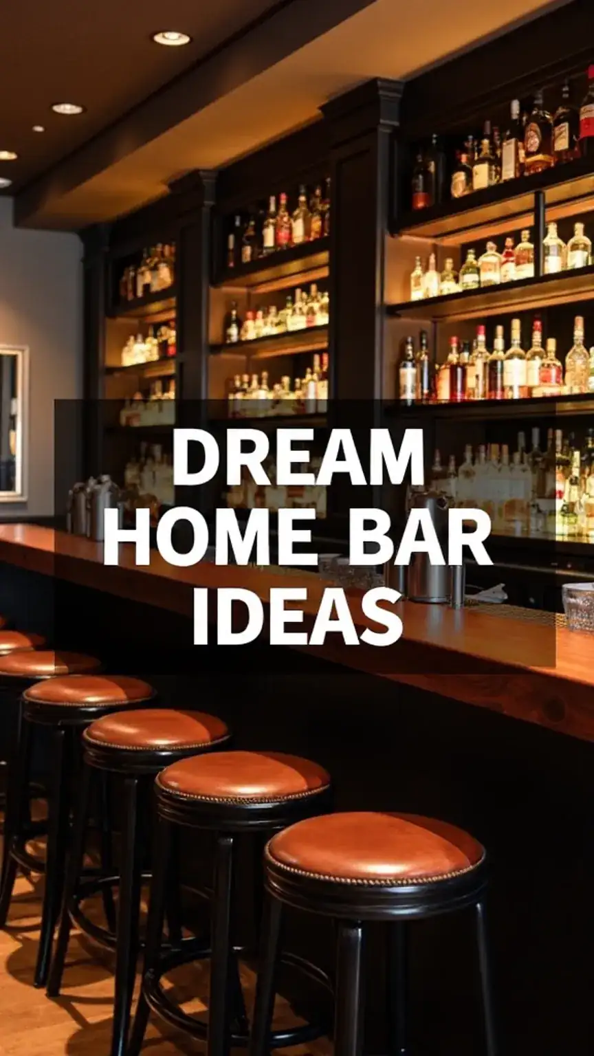 DIY home bar ideas for men: creating a stylish and functional home bar setup, perfect for entertaining guests.