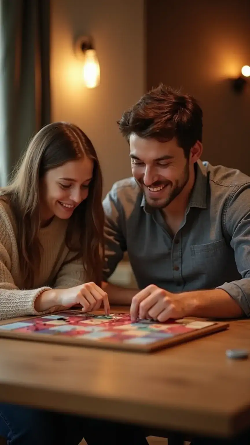 Father and daughter playing a game, demonstrating one-on-one bonding for modern dads parenting teenagers, fatherhood tips, and family fun.