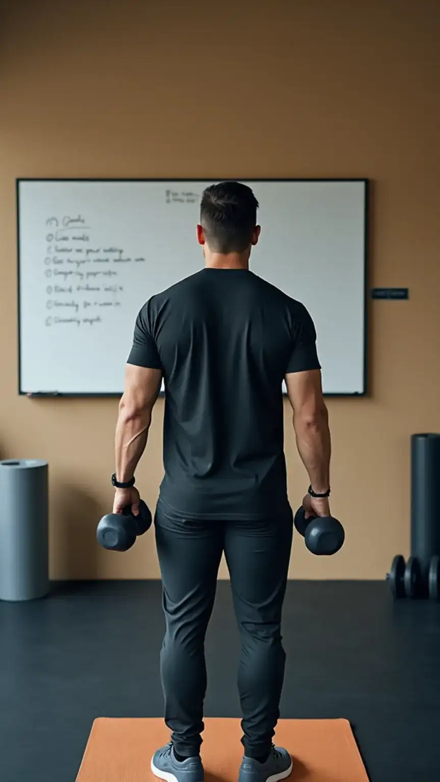Fitness goal setting for busy men, defining workout objectives, weight loss, muscle gain, energy improvement, men's fitness plan.
