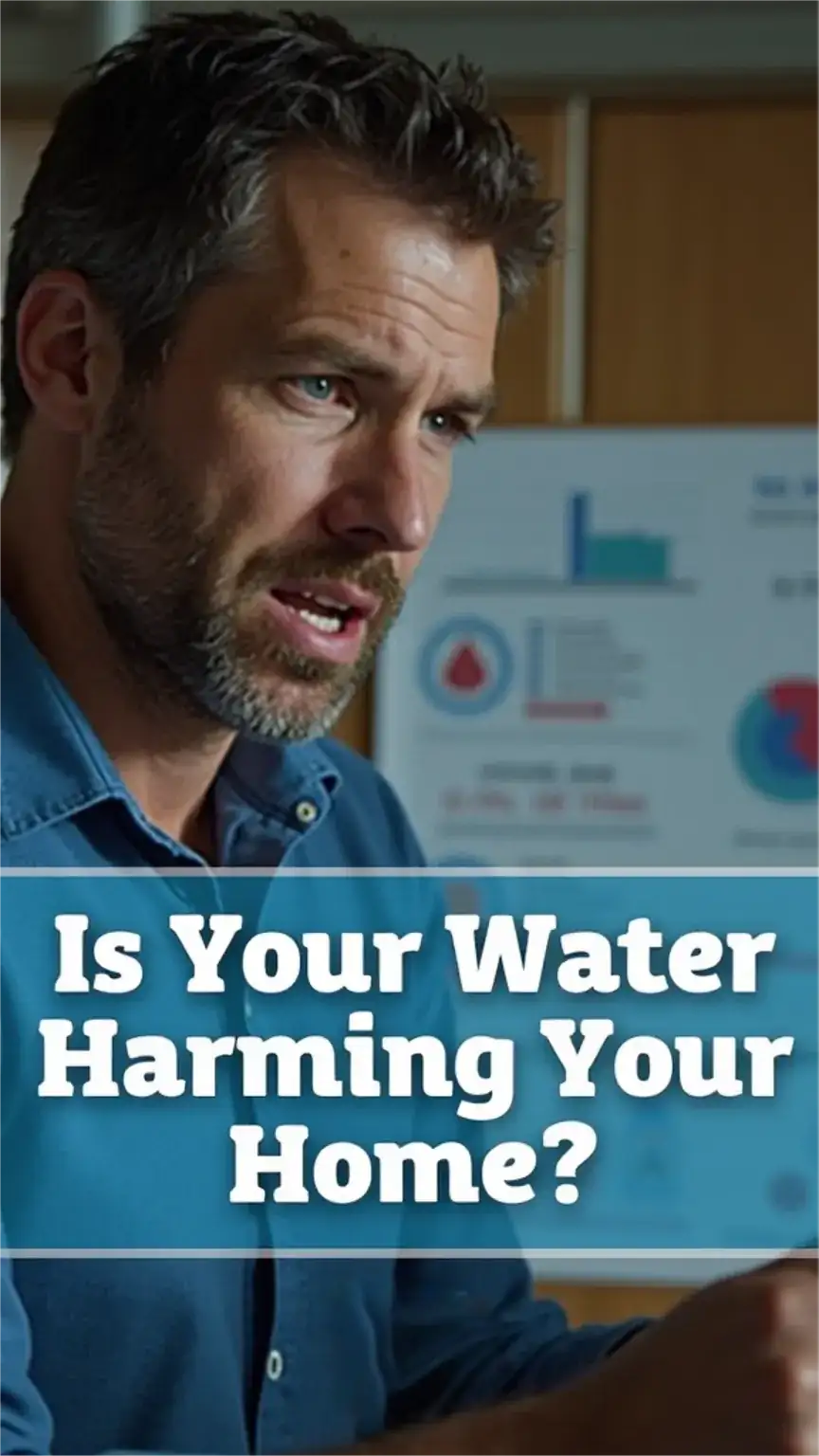 Man examining water quality, illustrating concerns about hard water and the need for effective home water filtration.