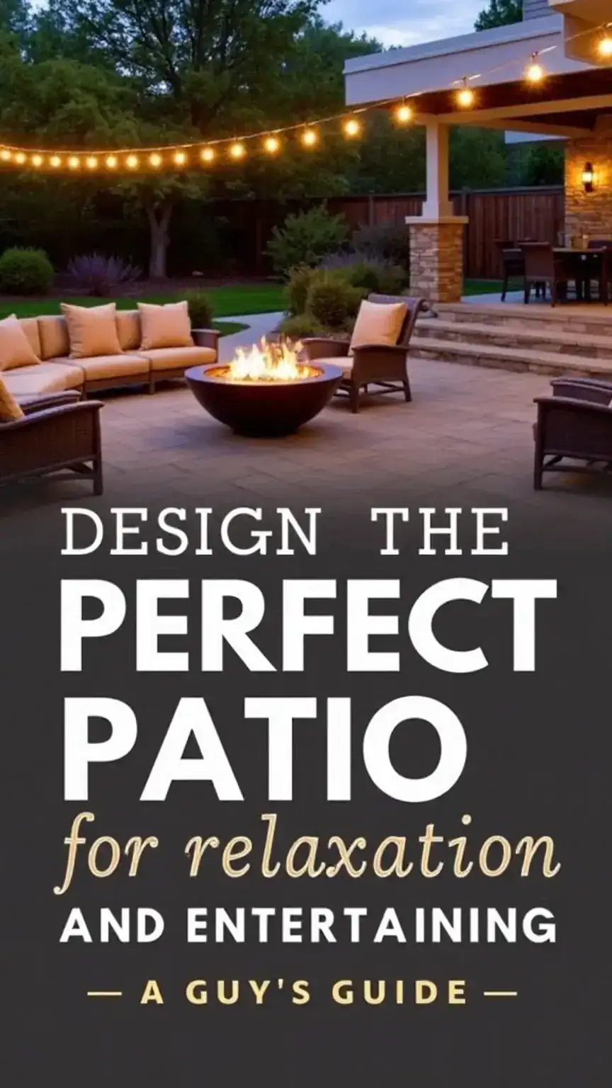 Design the Perfect Patio for Relaxation and Entertaining: A Guy's Guide