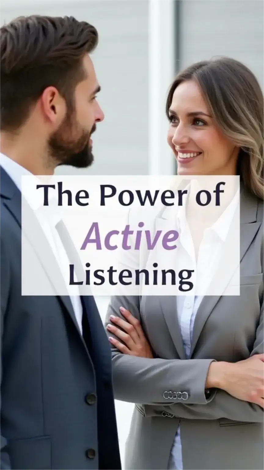 Woman actively listening to a man speak, illustrating active listening in relationships. Communication tips for better understanding men.