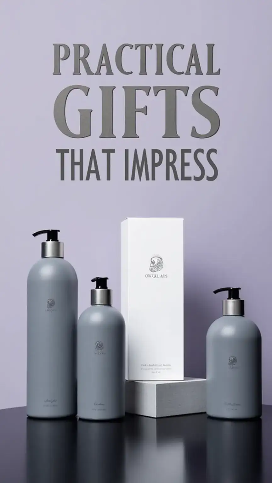 High-quality men's grooming kit, featuring practical and luxurious items, highlighting practical gift ideas for men that enhance daily life.