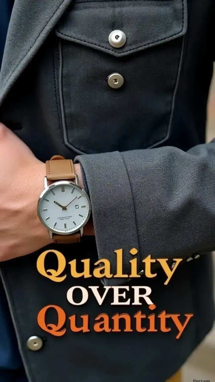 Investing in quality men's clothing and accessories for a lasting minimalist wardrobe, emphasizing durability and style.