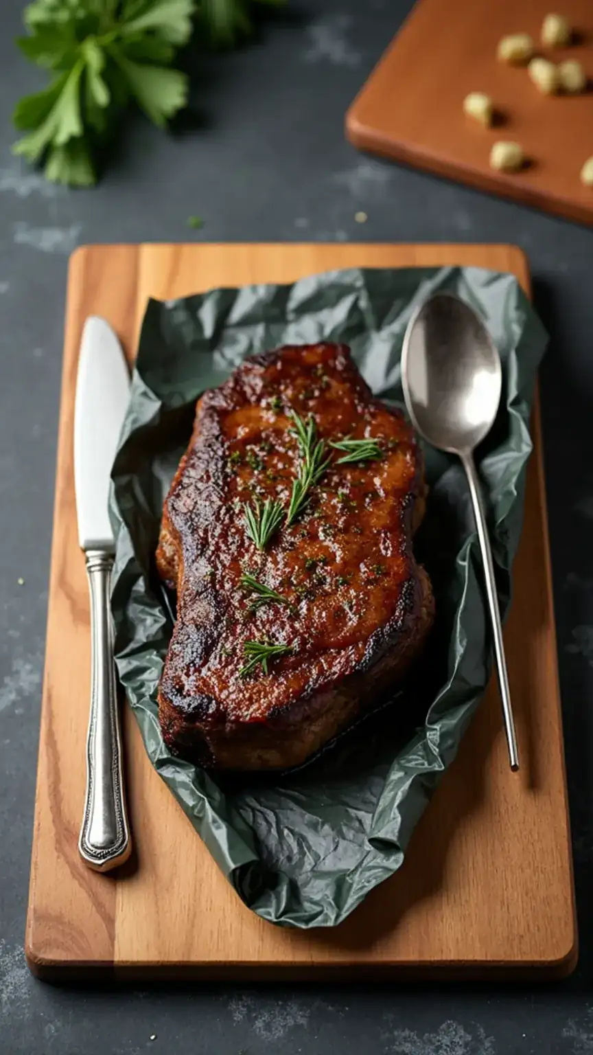 Letting grilled steak rest for maximum tenderness and flavor. Perfect steak, grilling steak, BBQ tips.