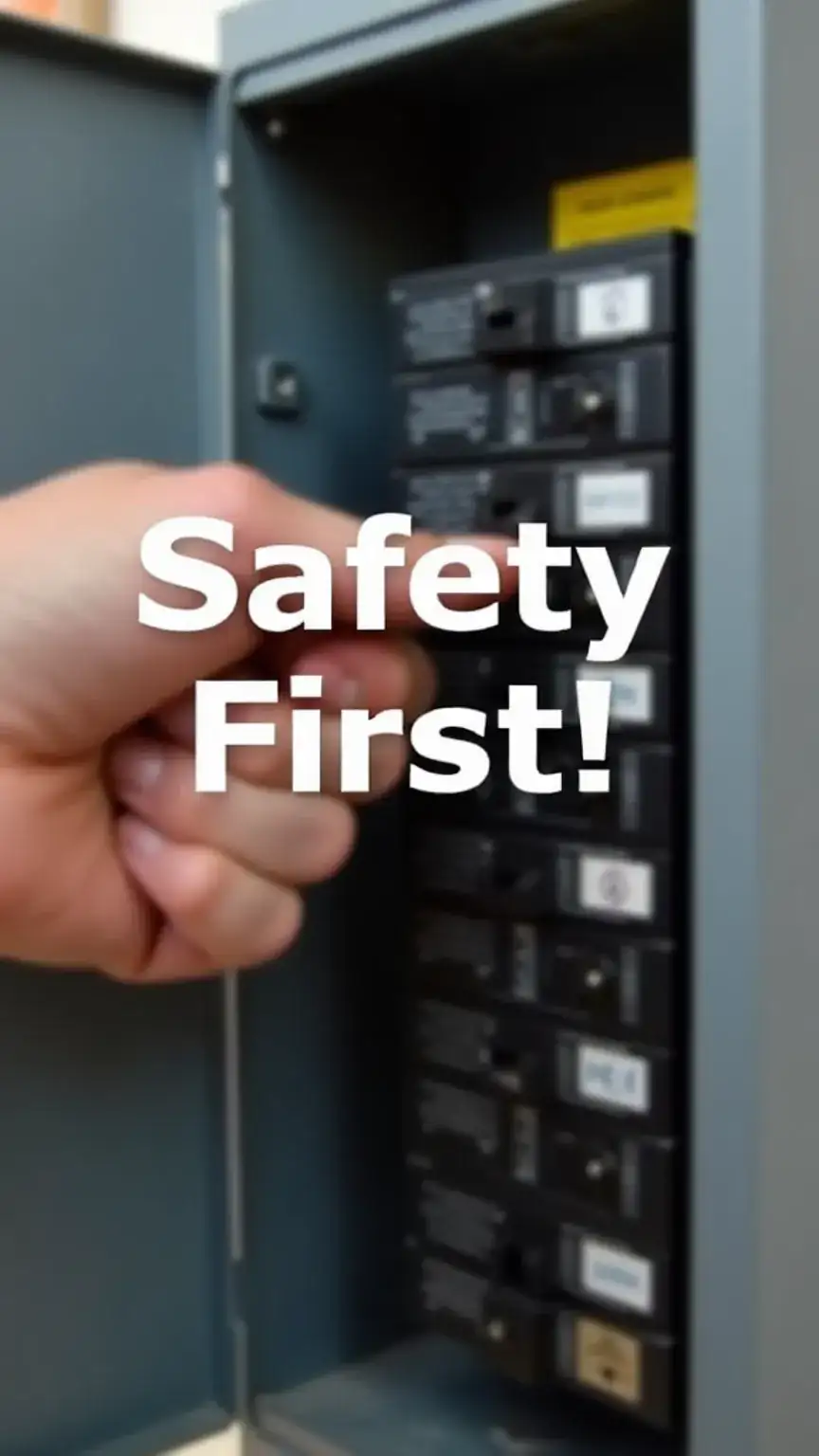 Turning off power at breaker box, DIY electrical safety, home maintenance tips for men.