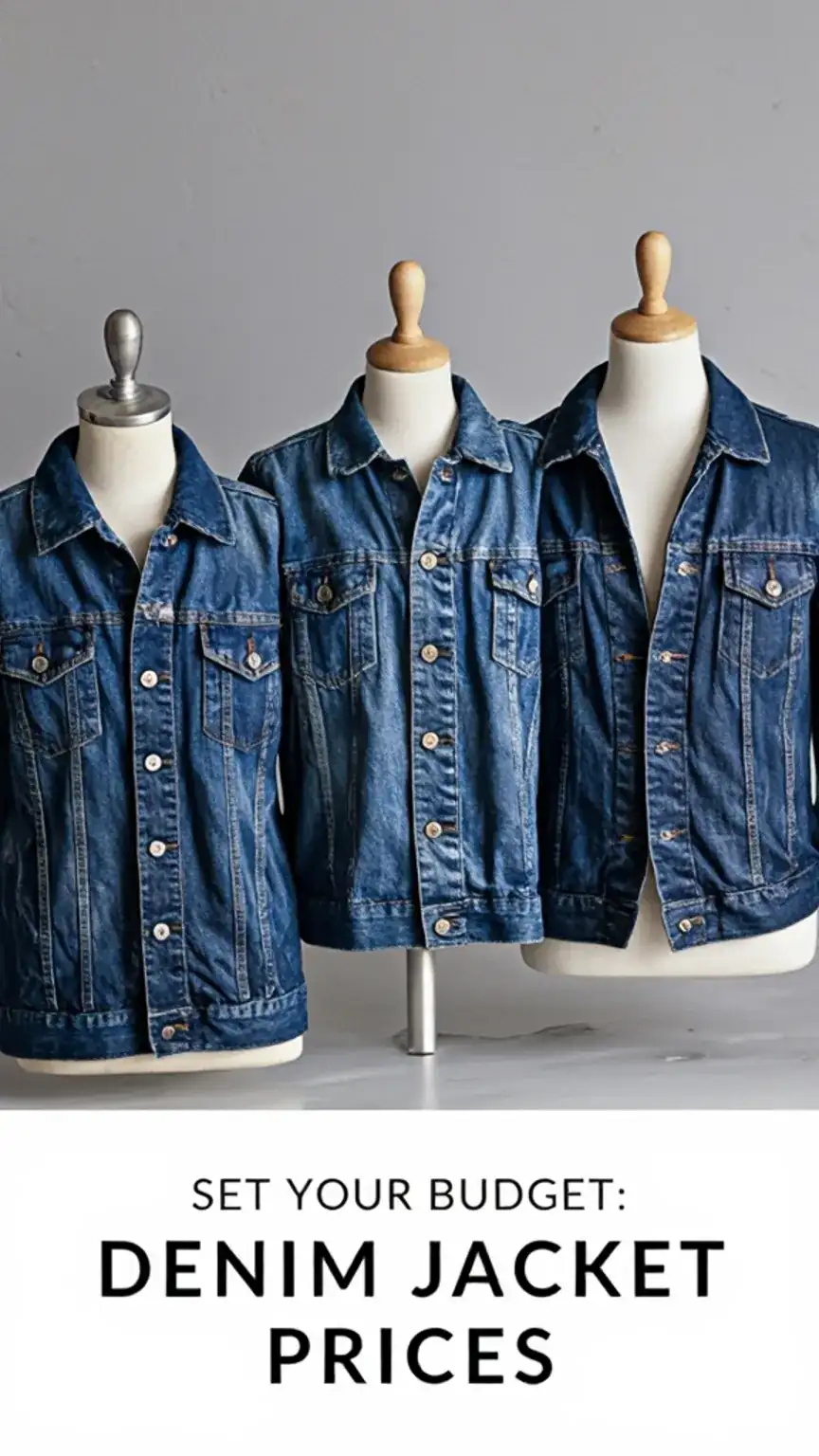 Affordable, mid-range, and premium denim jackets for men, showcasing budget options and price points for the best denim jackets.