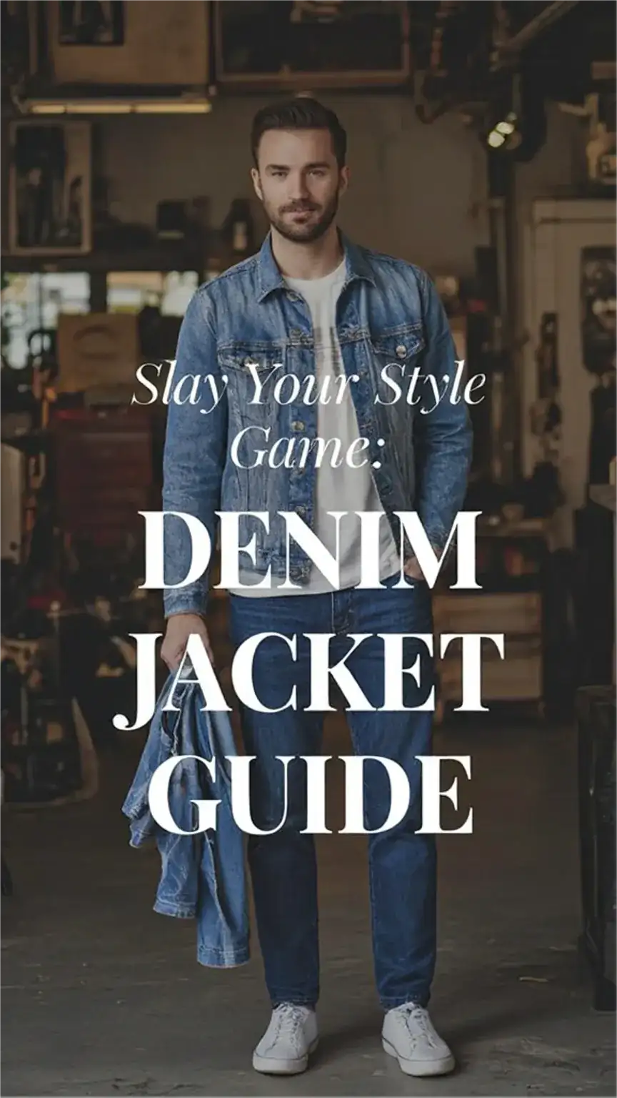 Man in a denim jacket and jeans, ready to slay his style game. Find the best denim jackets for men, covering affordable and premium styles for every budget.