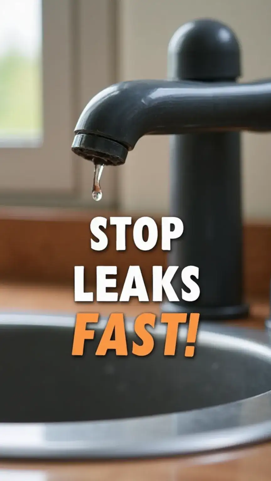 Leaky faucet drip, DIY plumbing fixes for household problems, home maintenance tips for men.