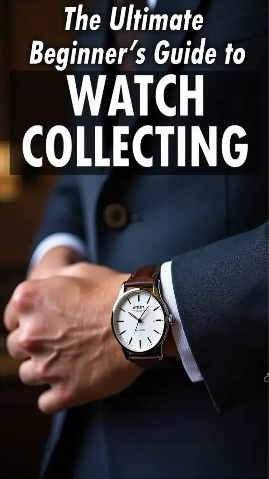 Cover image for beginner's guide to watch collecting, featuring a man's wrist with a classic automatic watch, embodying masculine style and luxury for watch enthusiasts.