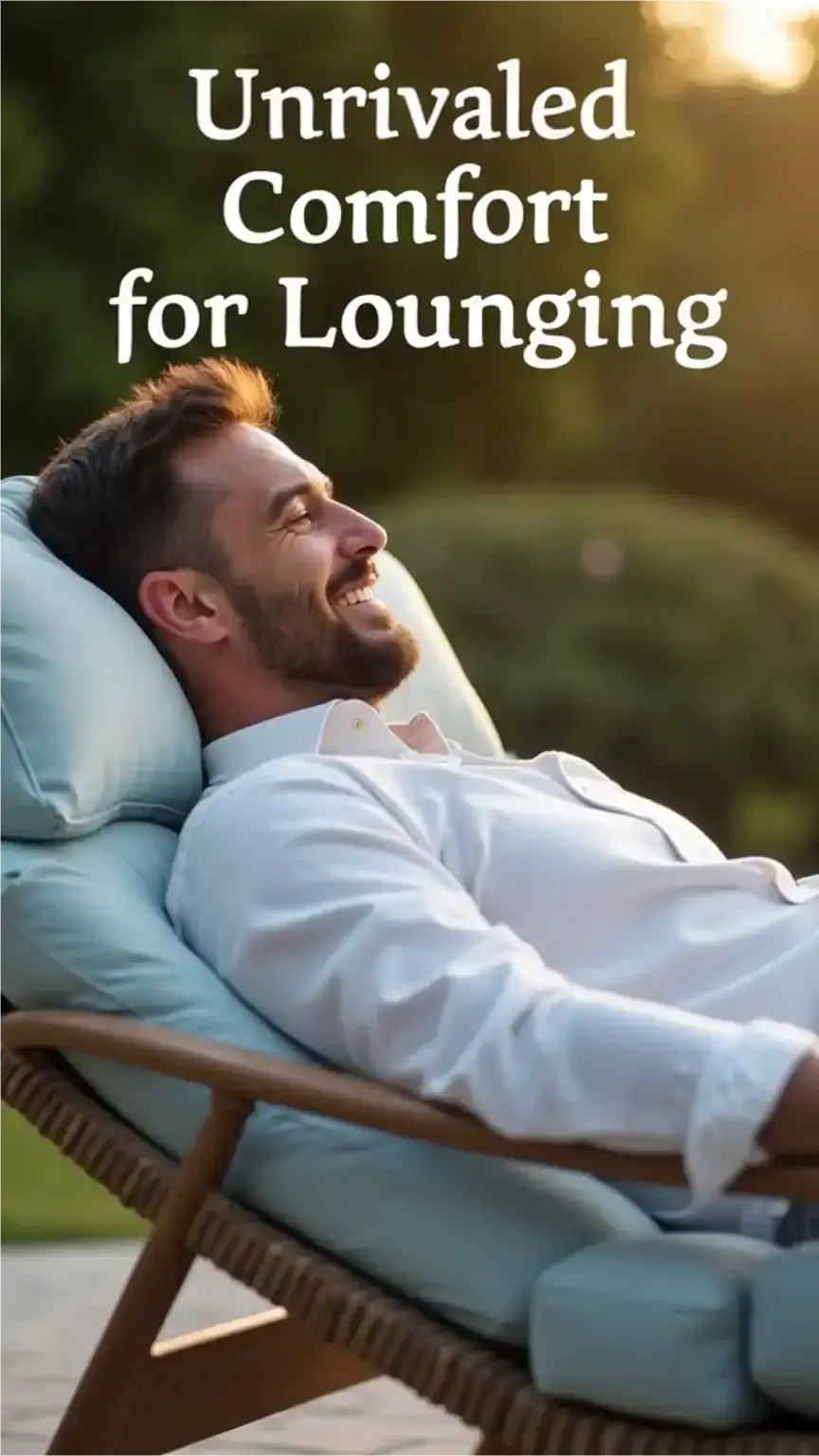 Comfortable outdoor furniture for men, plush cushions and sturdy frames for ultimate patio comfort, best patio furniture, durable outdoor furniture.