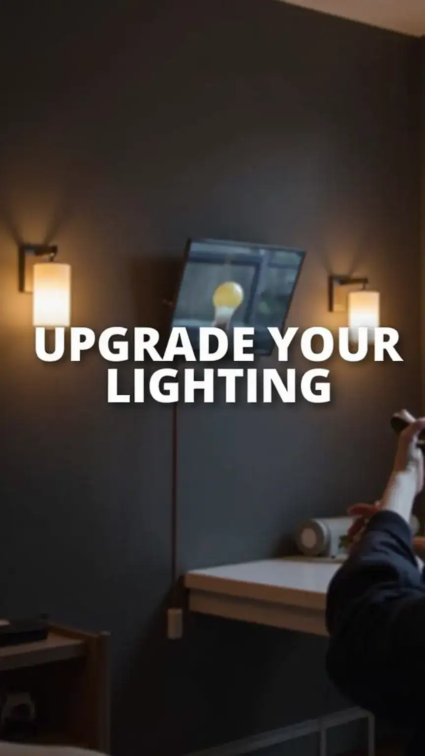Smart lighting in a modern room, demonstrating convenient home automation with smart home gadgets. Features best home tech, smart devices.