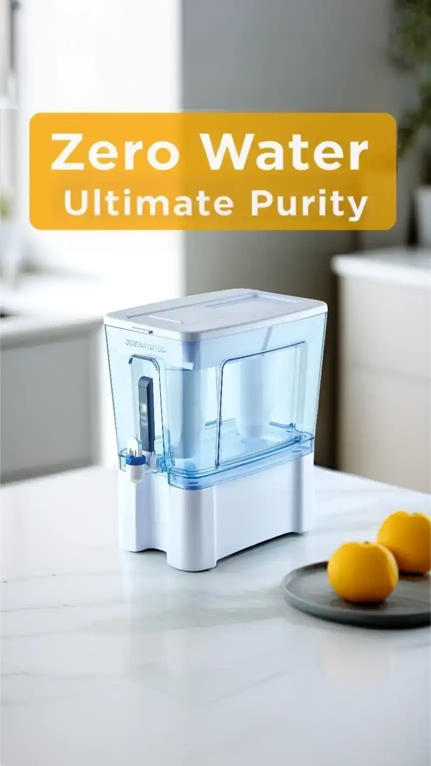 ZeroWater filtration system, a high-end option for ultimate water purity, removing nearly all contaminants for the best drinking water.