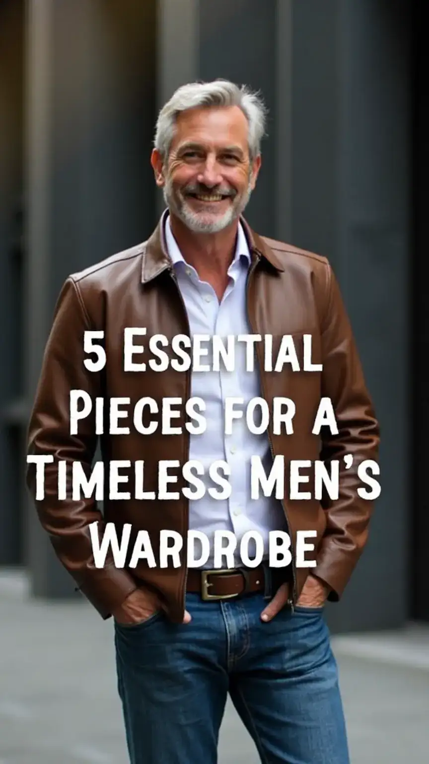 The Only 5 Pieces Every Man Needs in His Closet: Essentials for a Stylish and Versatile Wardrobe