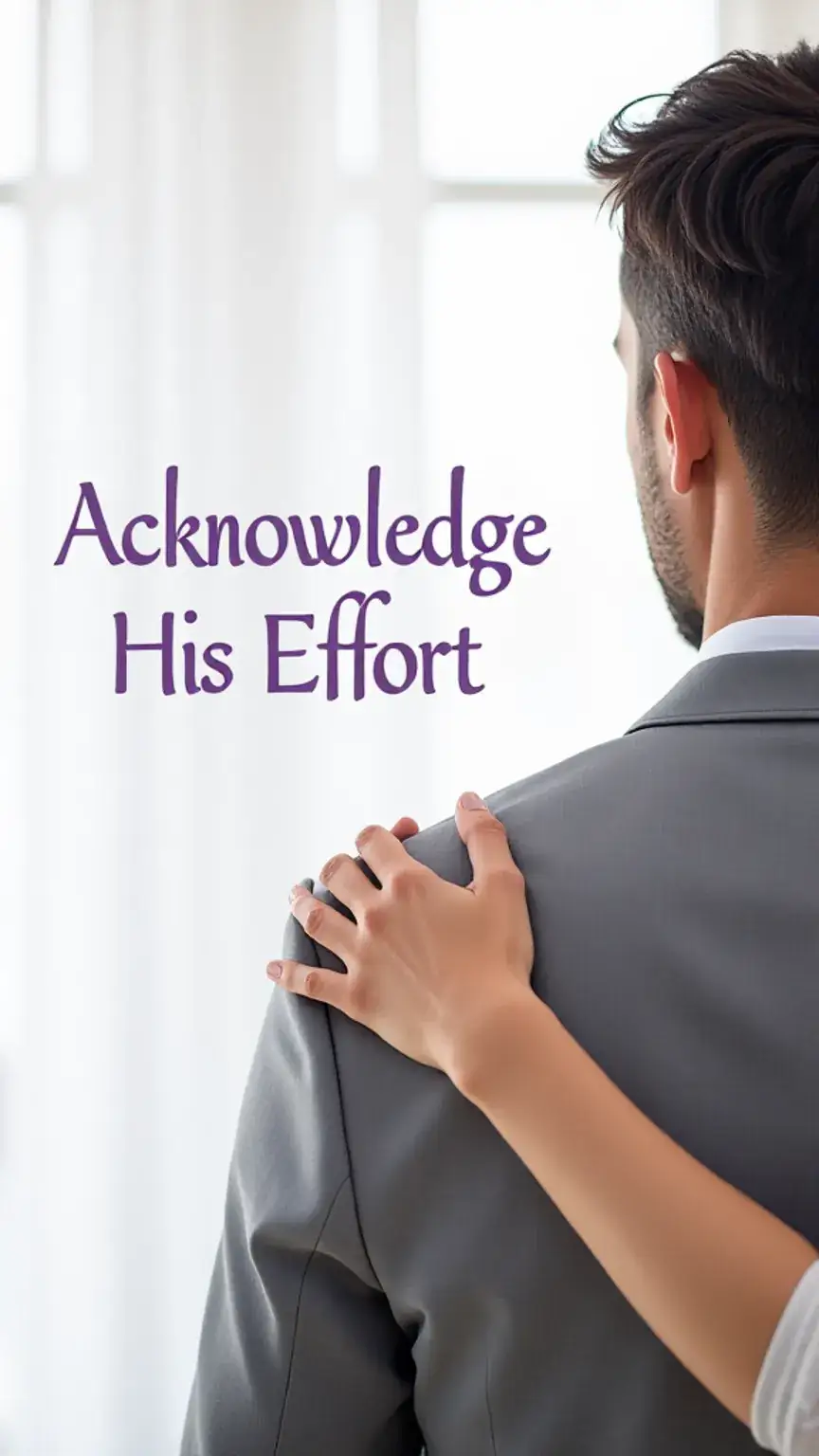 Acknowledging a partner's effort and hard work, celebrating achievements, relationship advice, showing pride and support, meaningful gestures.