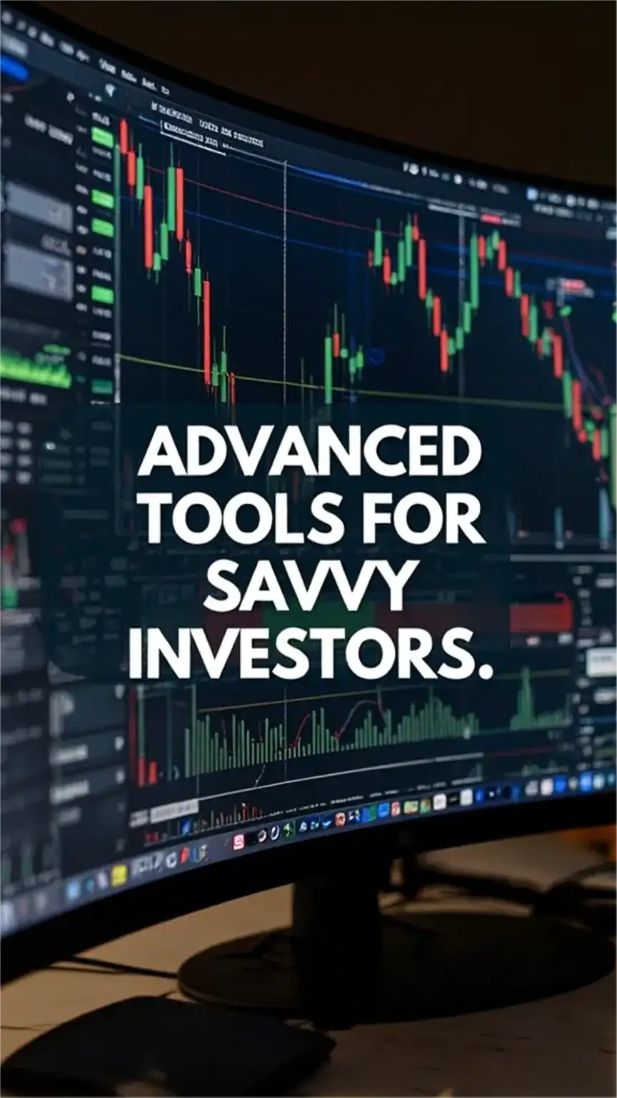 Illustration of a computer screen displaying advanced trading dashboards and complex financial charts, representing sophisticated investment platforms for experienced investors.