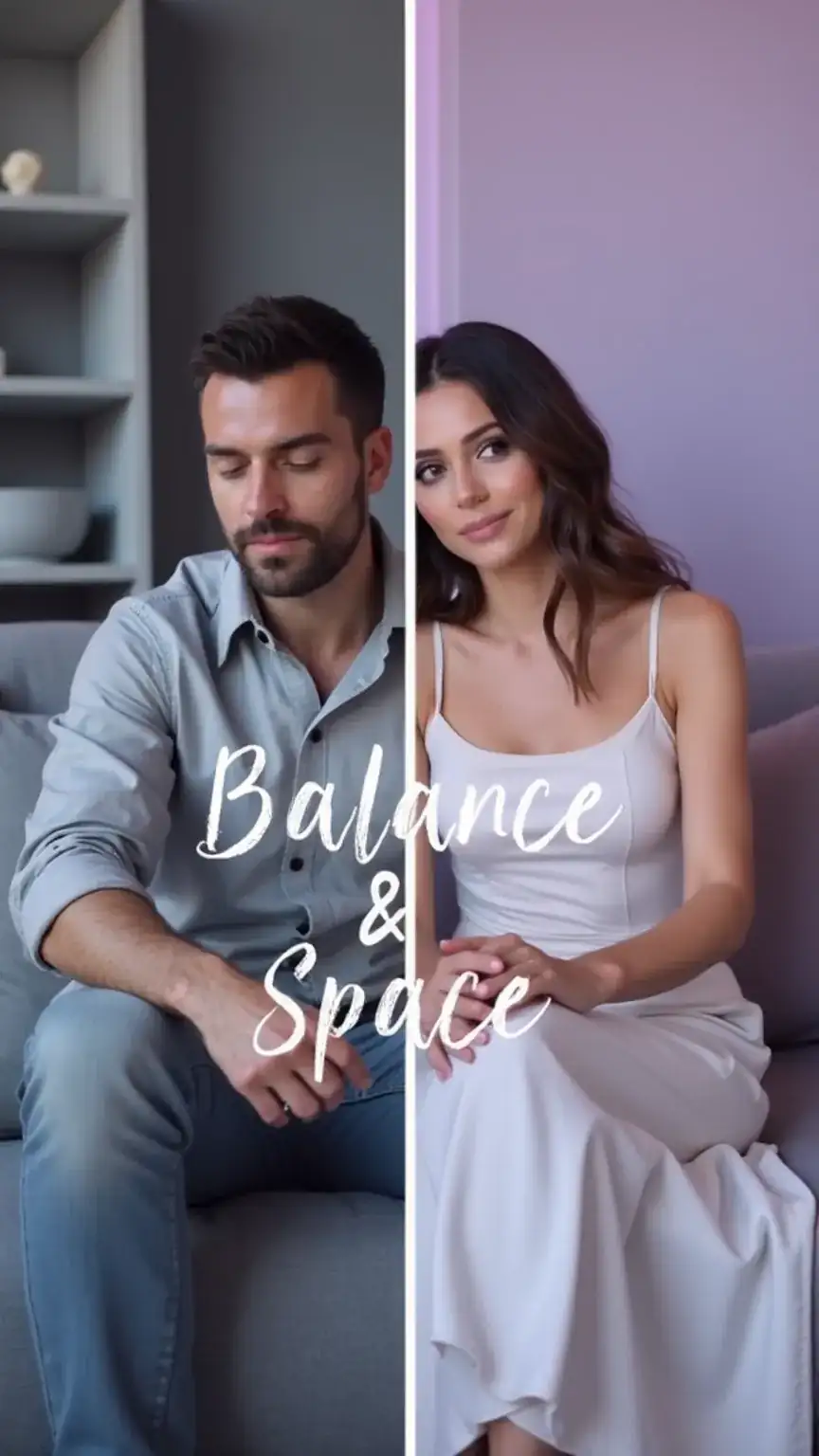Illustrative image for relationship advice: a man balancing personal interests and relationship connection, symbolizing independence and what men want.