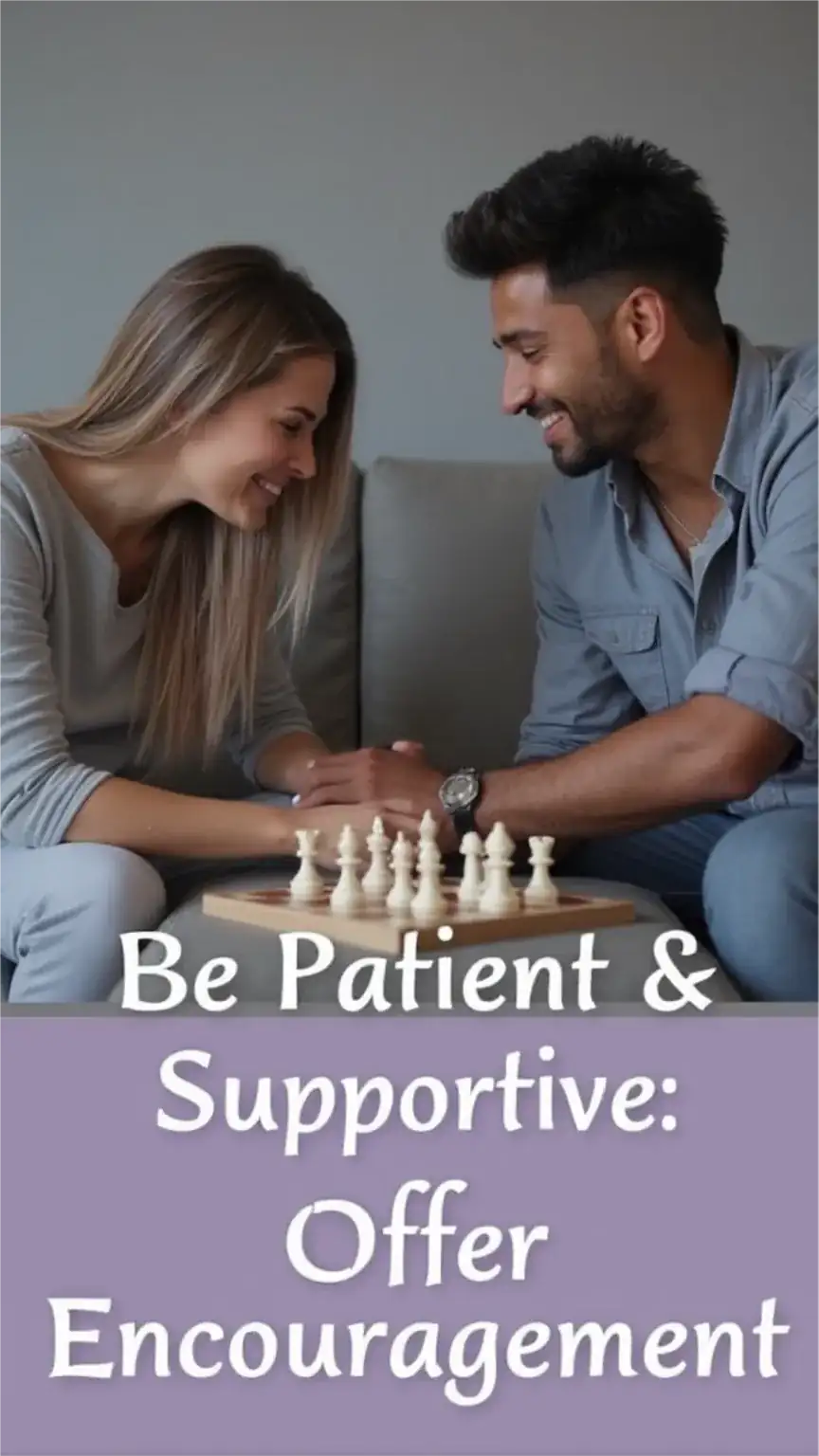 Partner support during challenging hobby pursuits. Relationship advice on being patient and encouraging men's passions.