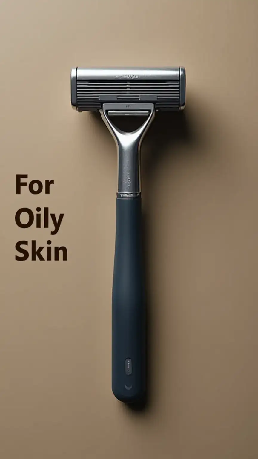 Razor recommended for oily skin, best razors for men with oily skin, men's shaving tips, oily skin care.