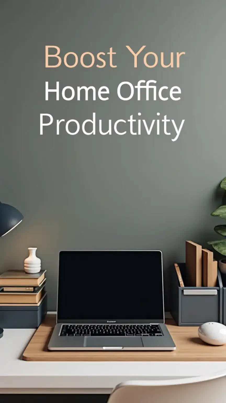 Introduction image for home office tech gadgets: a clean and organized desk setup, ideal for men working from home. Essential office tech for productivity.