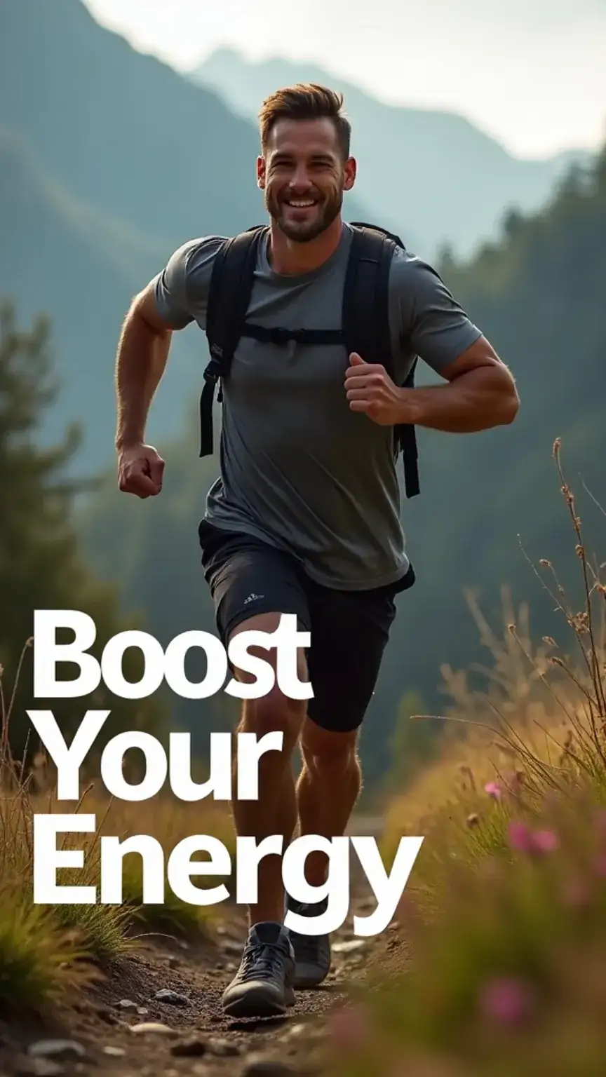 Man hiking or exercising, illustrating physical self-care for men and the importance of getting moving for men's health.