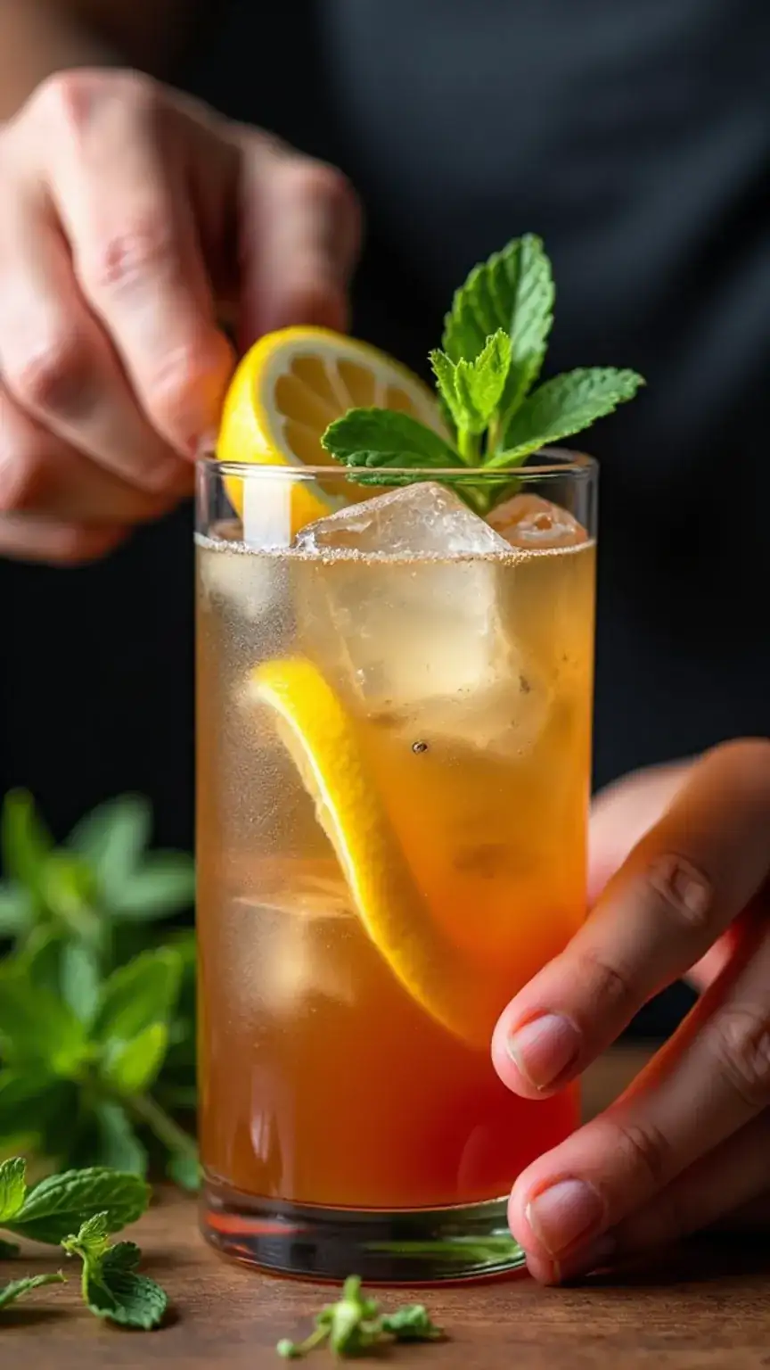 Bourbon Smash cocktail recipe, an easy whiskey cocktail with fresh mint and lemon, perfect for summer drinks and home entertaining.