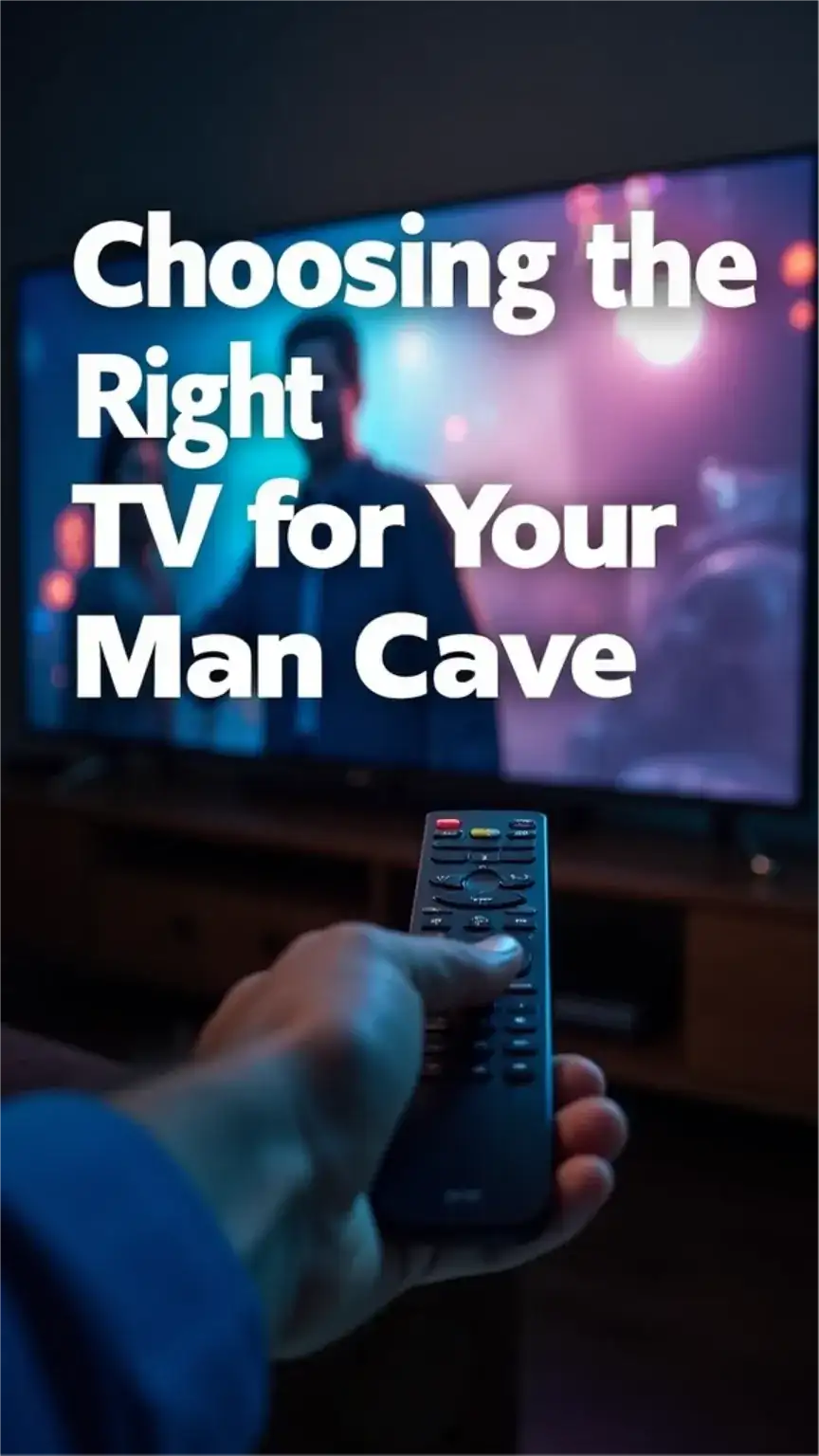 Selecting the best TV for a man cave home theater. Smart TV options for home cinema setup. High-resolution display for immersive viewing.