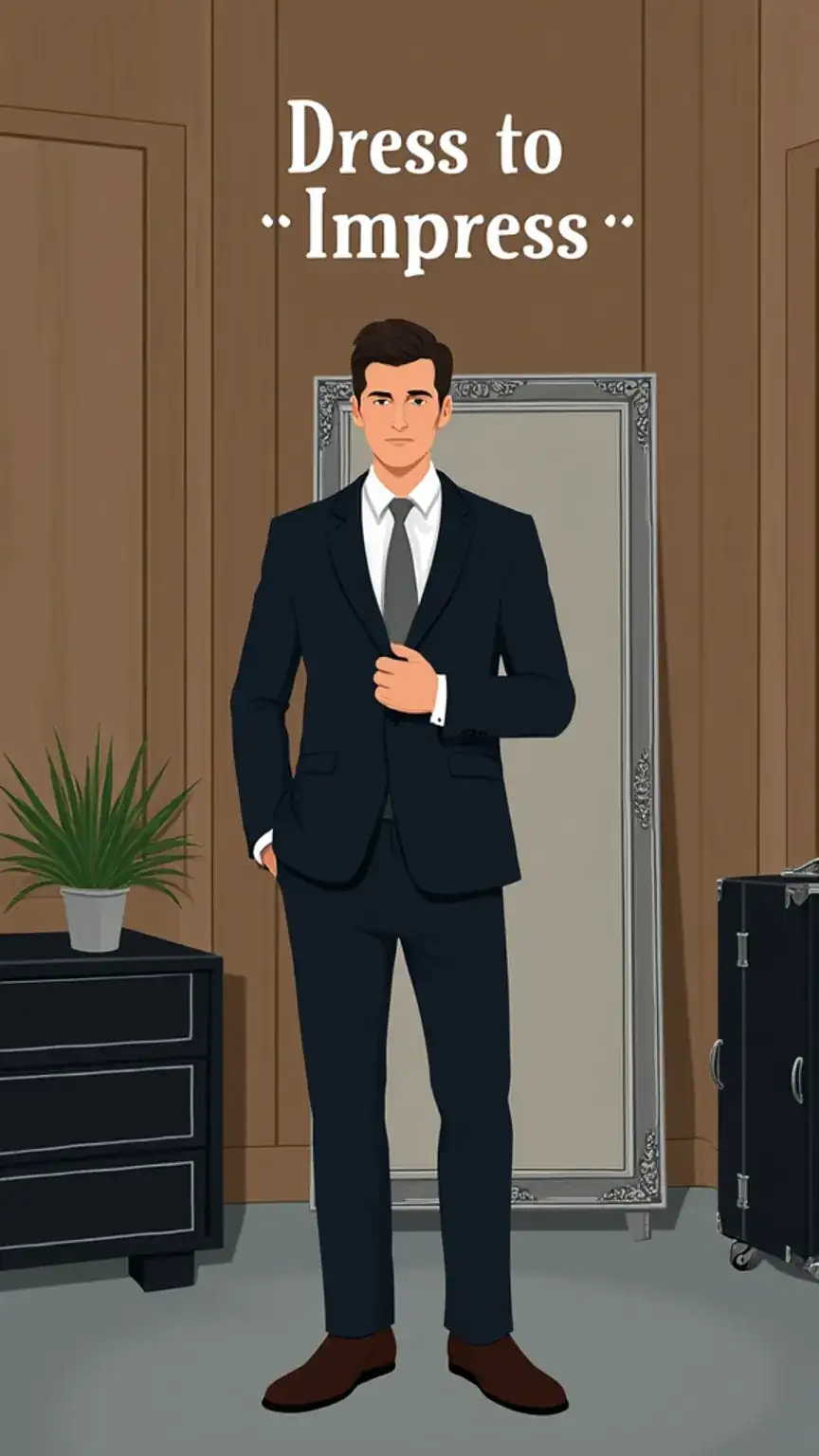 Man adjusting tie, dressing to impress, professional attire, men's fashion, business suit, smart dressing, professional presentation, etiquette.