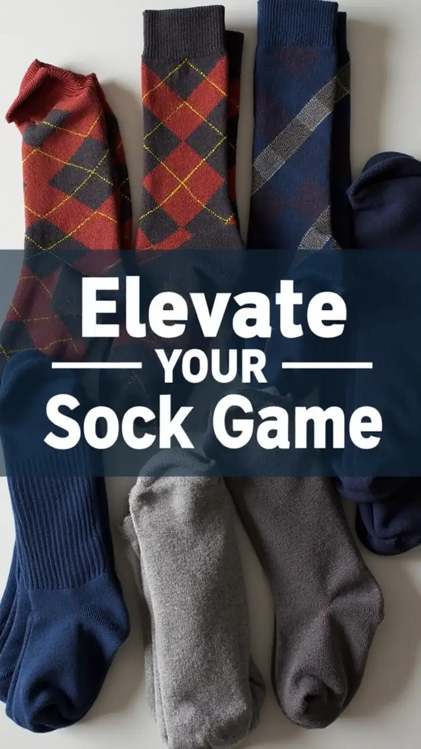 Variety of men's socks in different styles and colors, best socks for men, men's sock styles, sock fashion.
