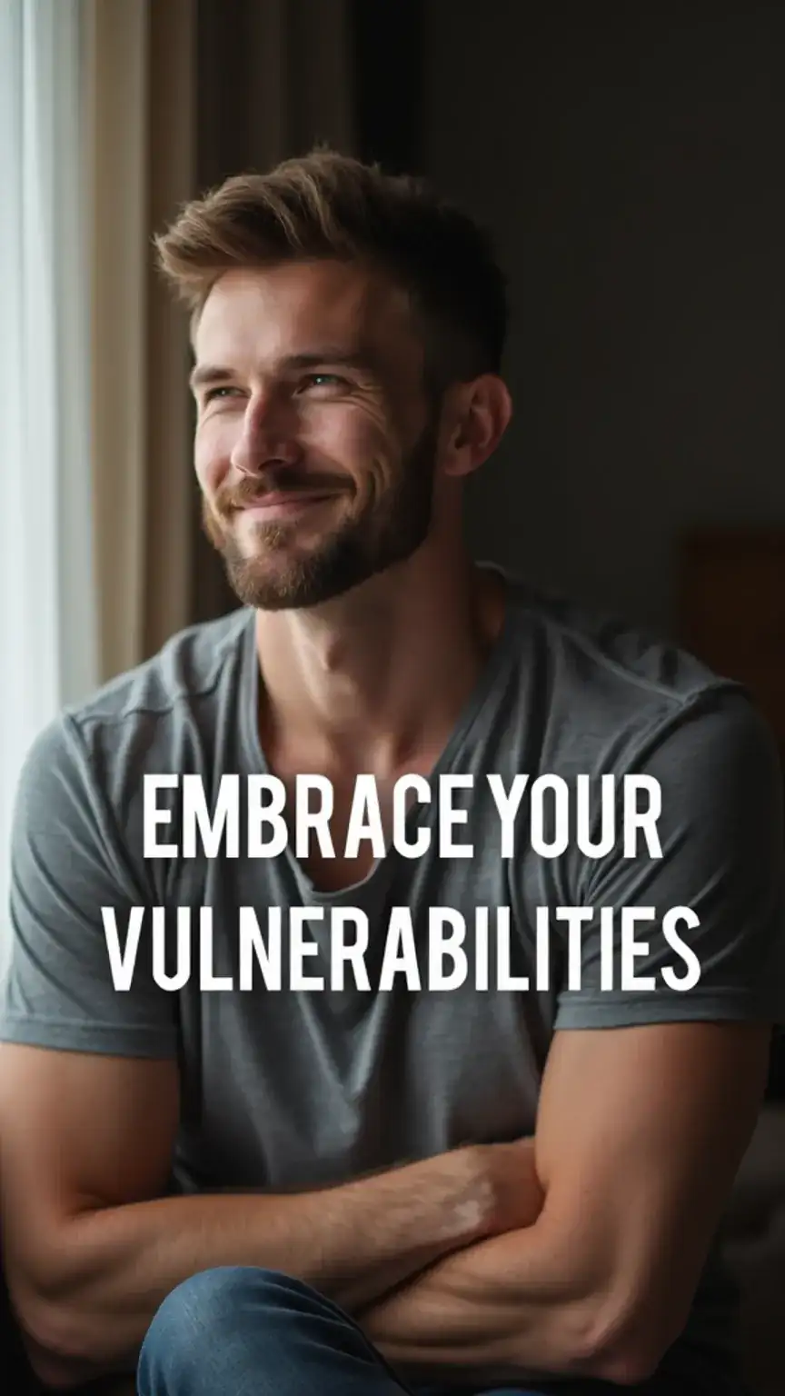 Embracing vulnerability, emotional strength, building connection, male vulnerability, authentic leadership, personal growth.
