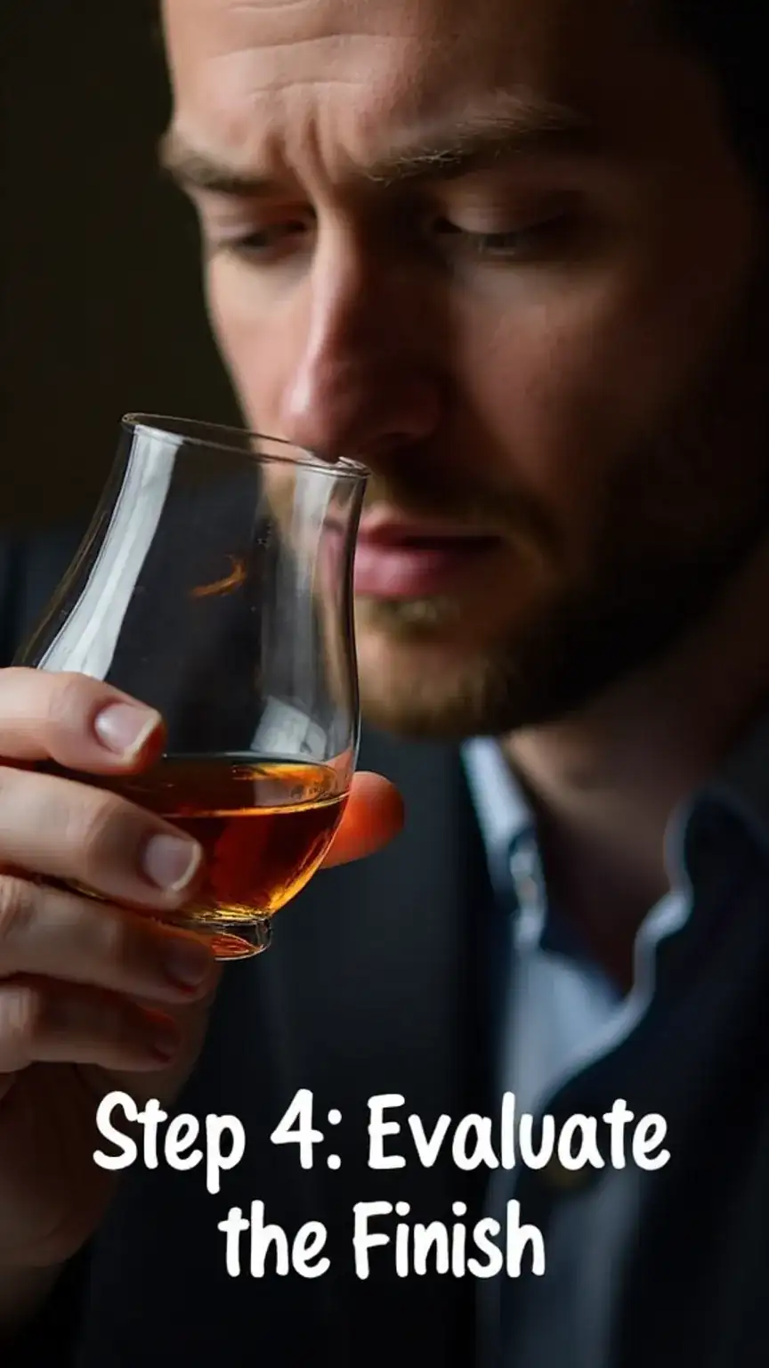 Evaluating the finish of spirits. A crucial part of the tasting notes guide for appreciating complex flavors.