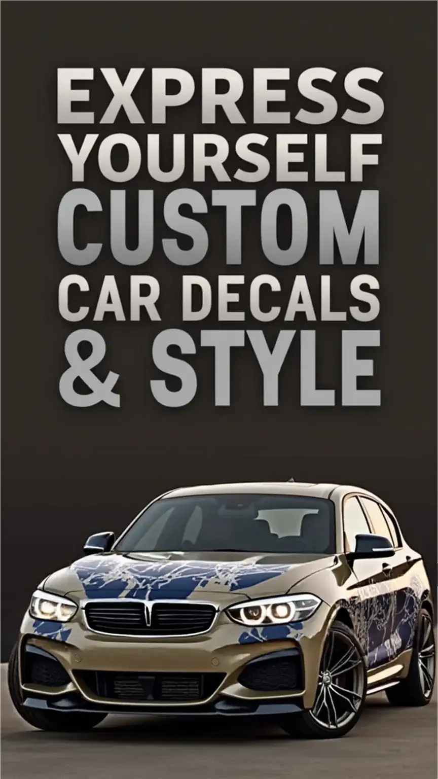 Custom car decals and stylish car accessories, men's car style, express yourself with car accessories, unique car modifications, car decals inspiration.