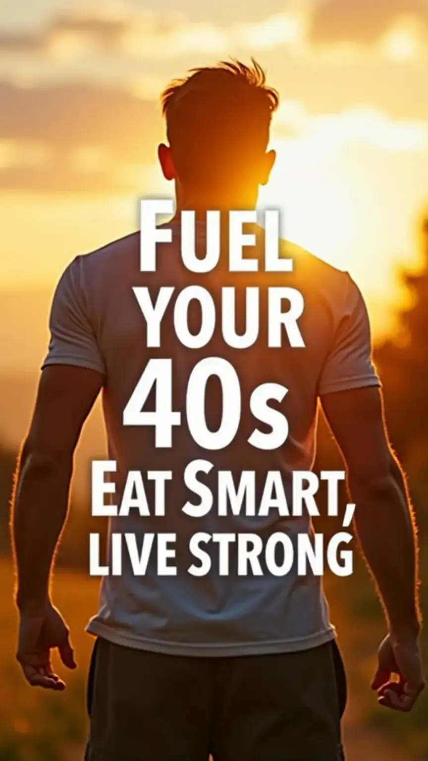 Fueling men's 40s with smart eating and strength. Nutrition for men over 40, healthy lifestyle, vitality, energy boost, men's wellness.