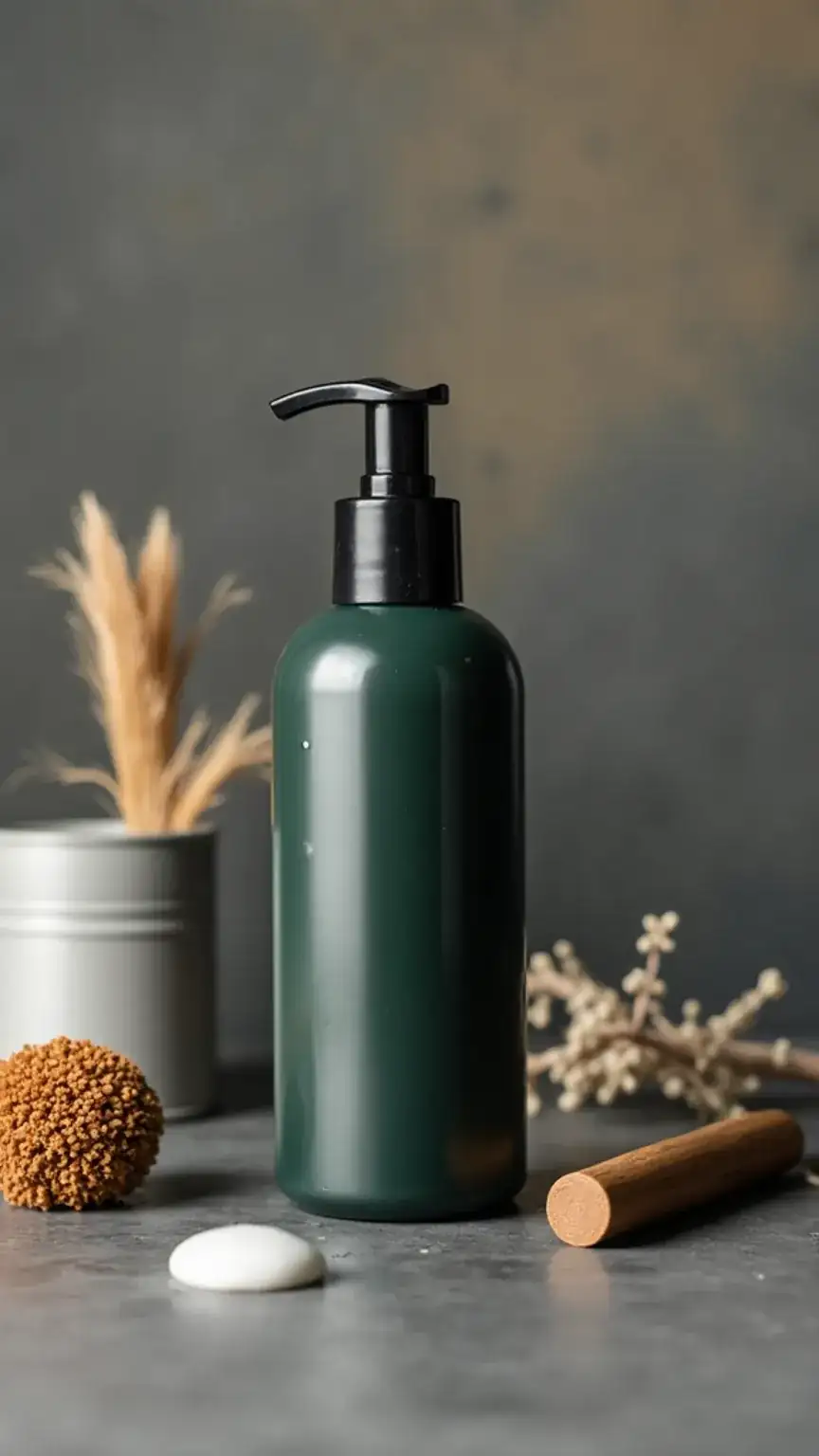 Gentle facial cleanser for men over 40, highlighting ingredients like glycerin and vitamin E for effective skincare.