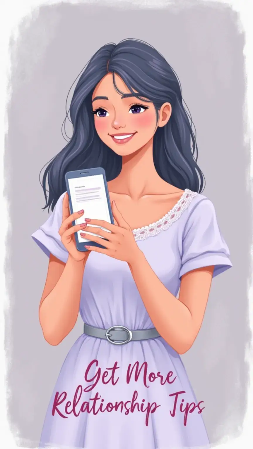 Subscribe to relationship advice newsletter, get more tips on supporting partner through tough times. Pastel colors, feminine style.