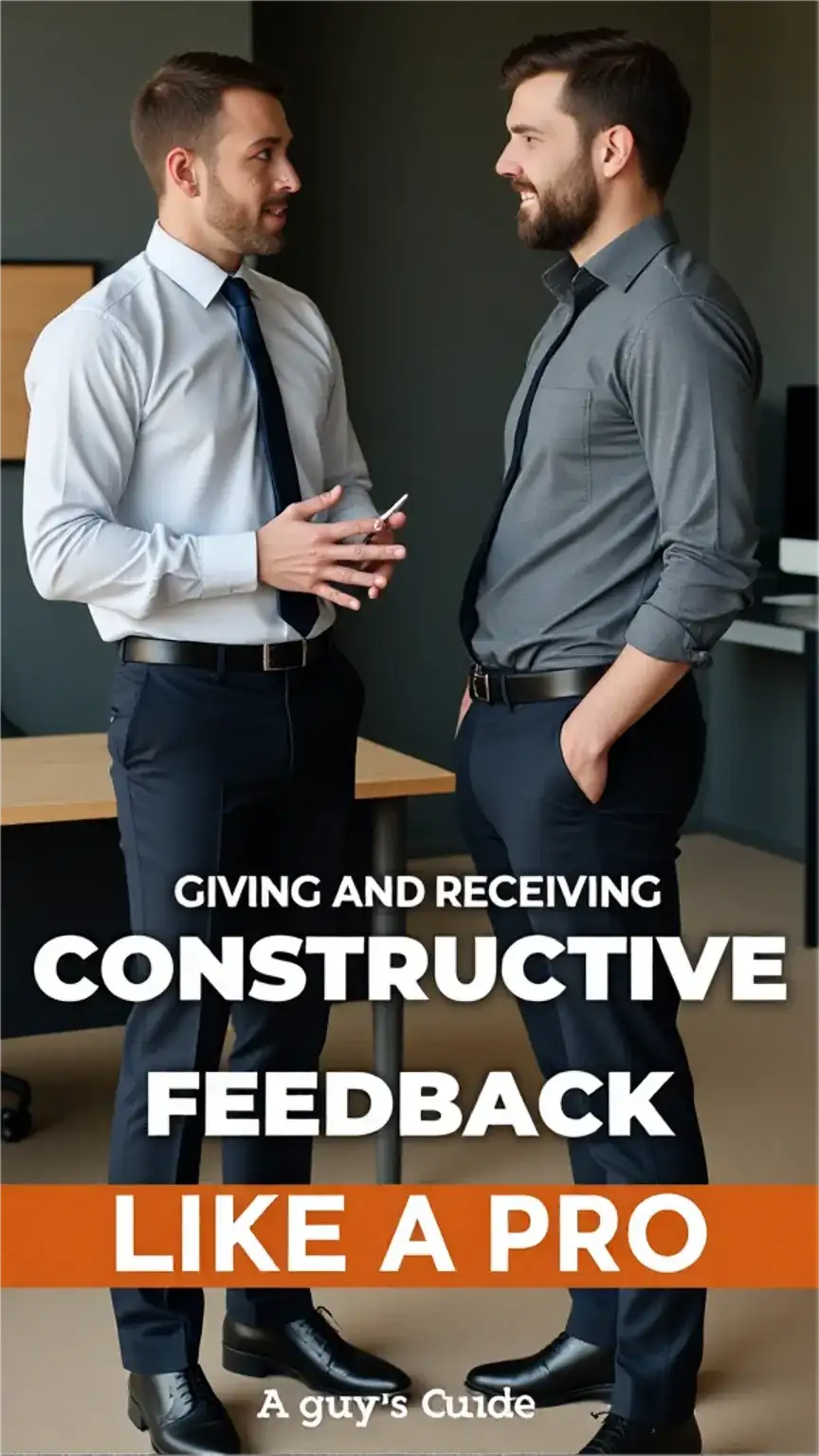 Giving and Receiving Constructive Feedback Like a Pro: A Guy's Guide