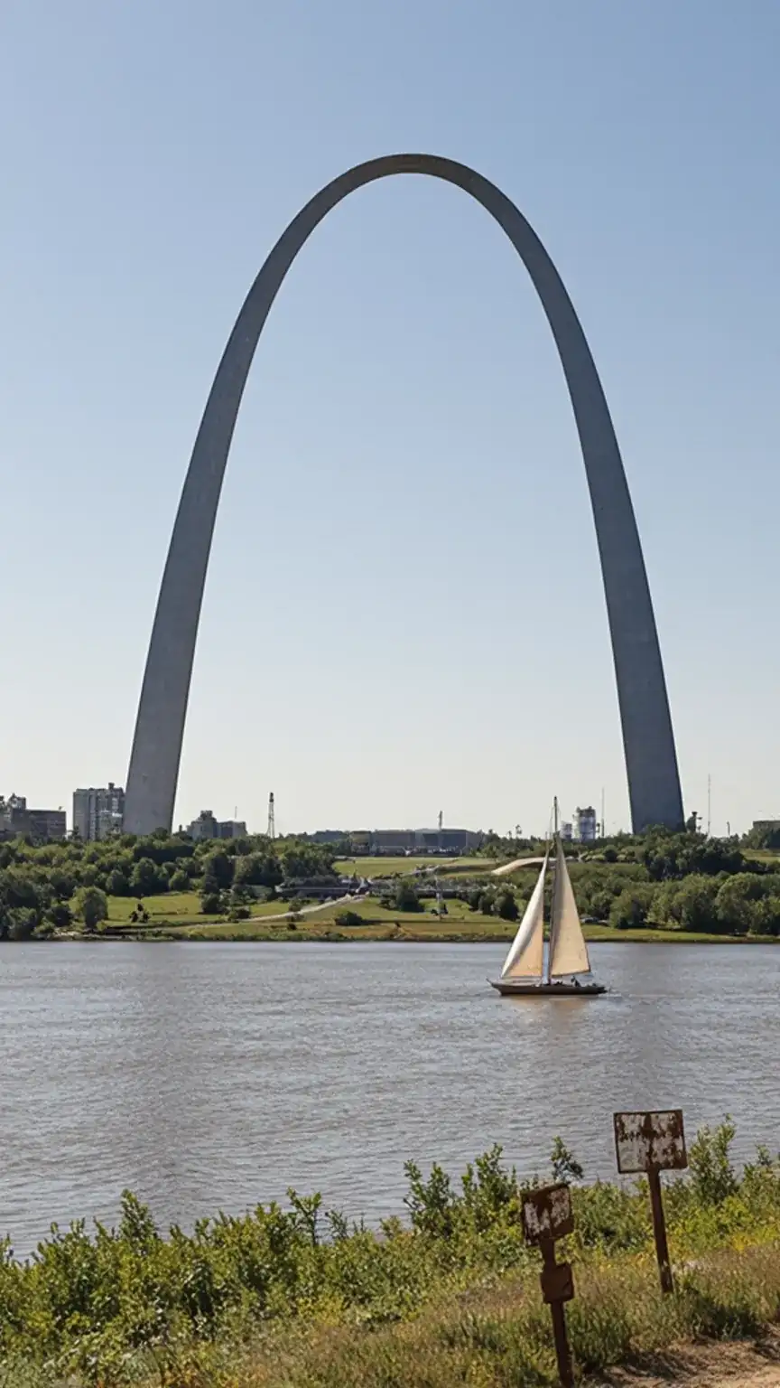 Great River Road journey, Mississippi River drive, St. Louis Gateway Arch, American history road trip, best US road trips for men.