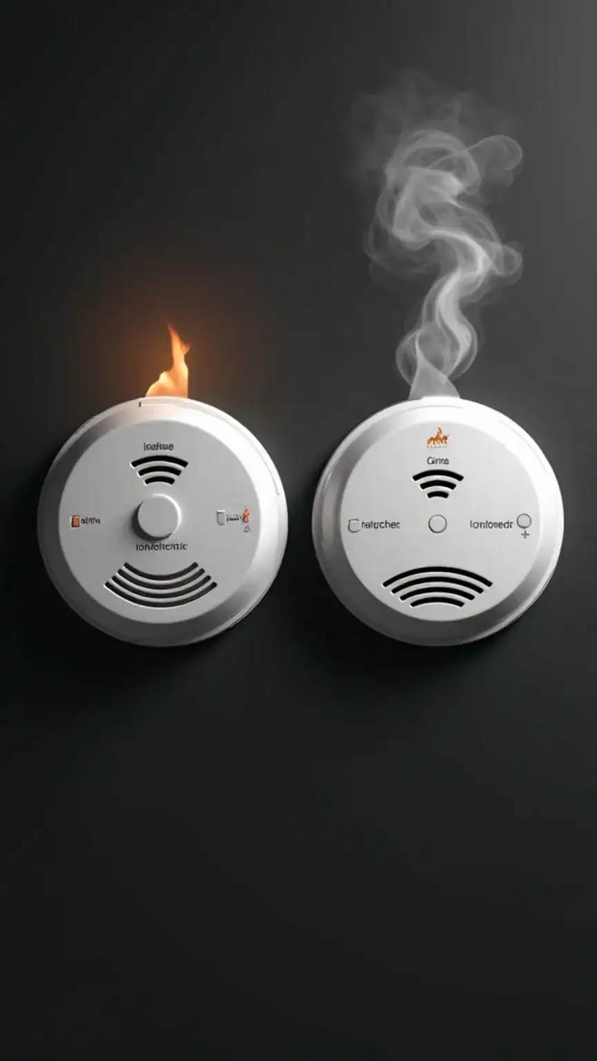 Comparison of ionization and photoelectric smoke detectors. Understanding detector types for home safety. Choosing the best smoke detector for your needs.