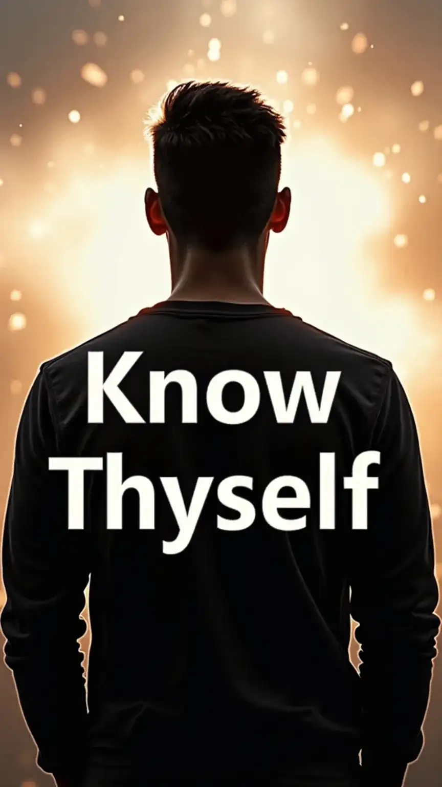 Man's silhouette for self-awareness, key to building executive presence and leadership skills. Understanding personal strengths and professional presence.
