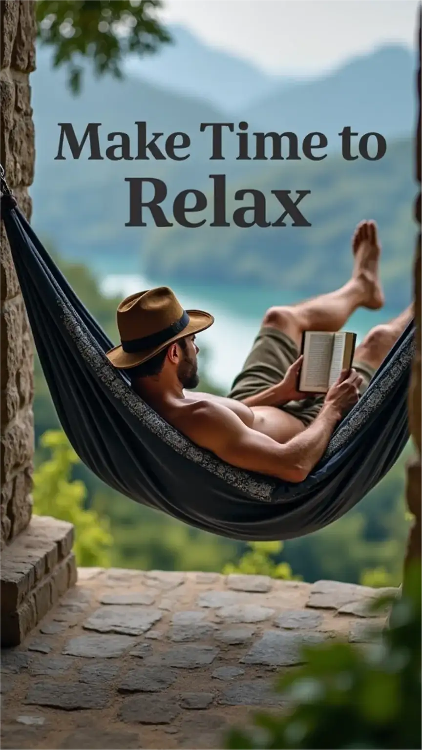 Man relaxing in a hammock while traveling, men's travel tips, relaxation, unwinding, travel destinations for men.