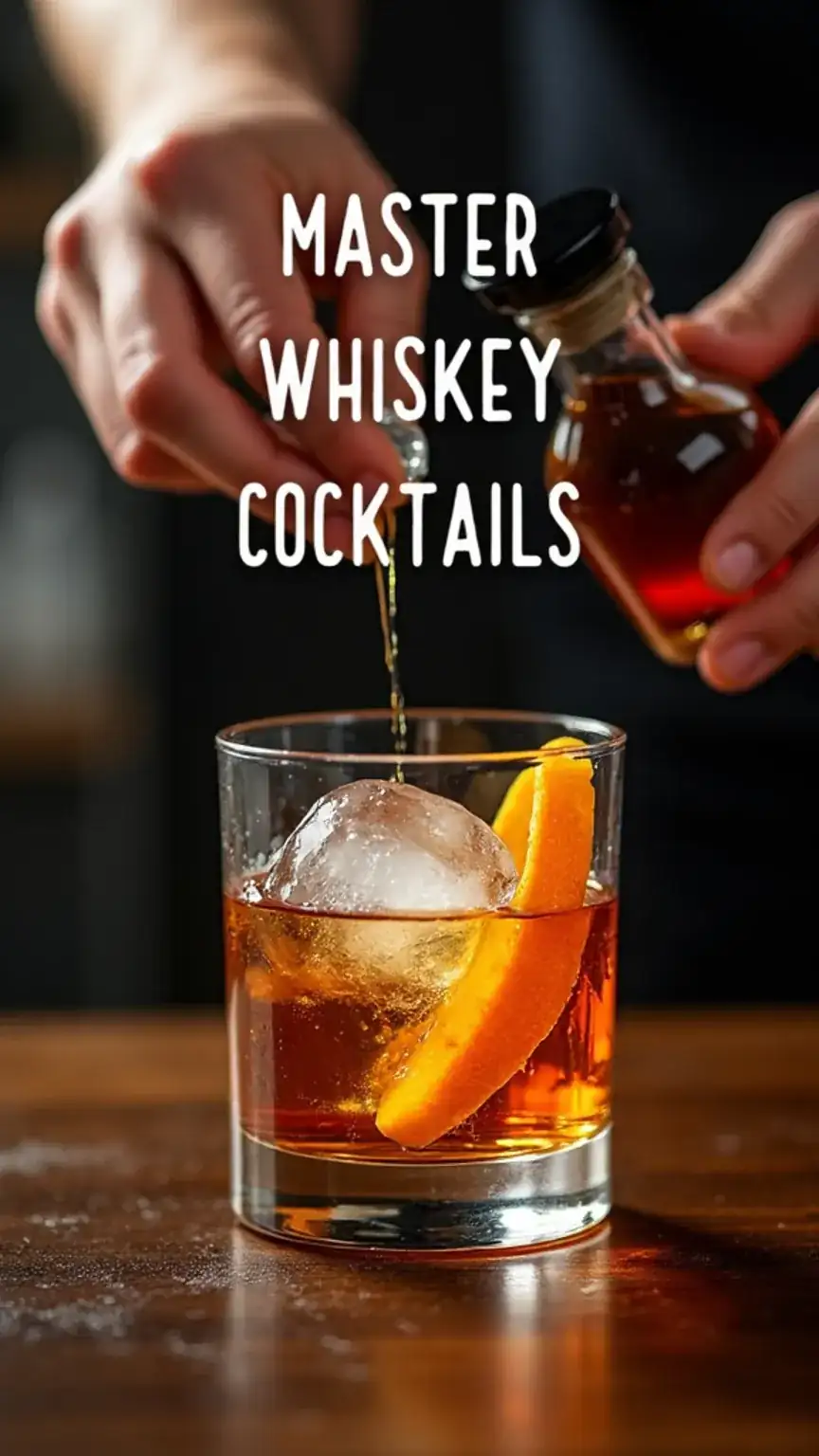 How to make an Old Fashioned whiskey cocktail at home, featuring ingredients and preparation steps for easy whiskey drinks. Perfect for beginners and experienced home bartenders.