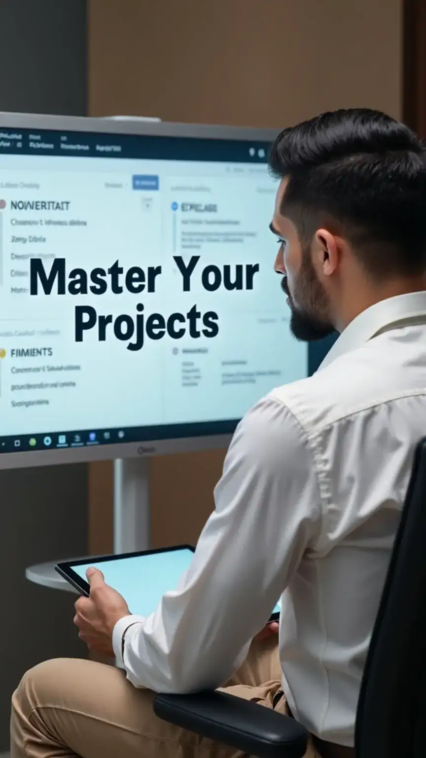Project management tools for entrepreneurs: Trello or Asana illustration, showcasing how to stay organized and master startup tasks and business planning.